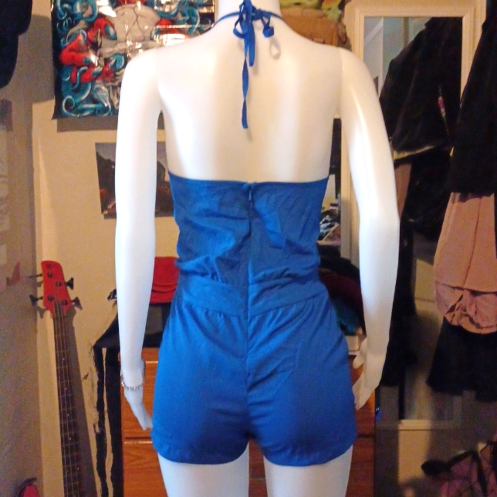 Stunning bebe Blue Romper - Picture 3 of 4